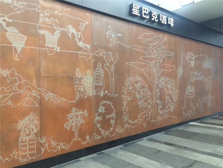 西华耐候钢幕墙